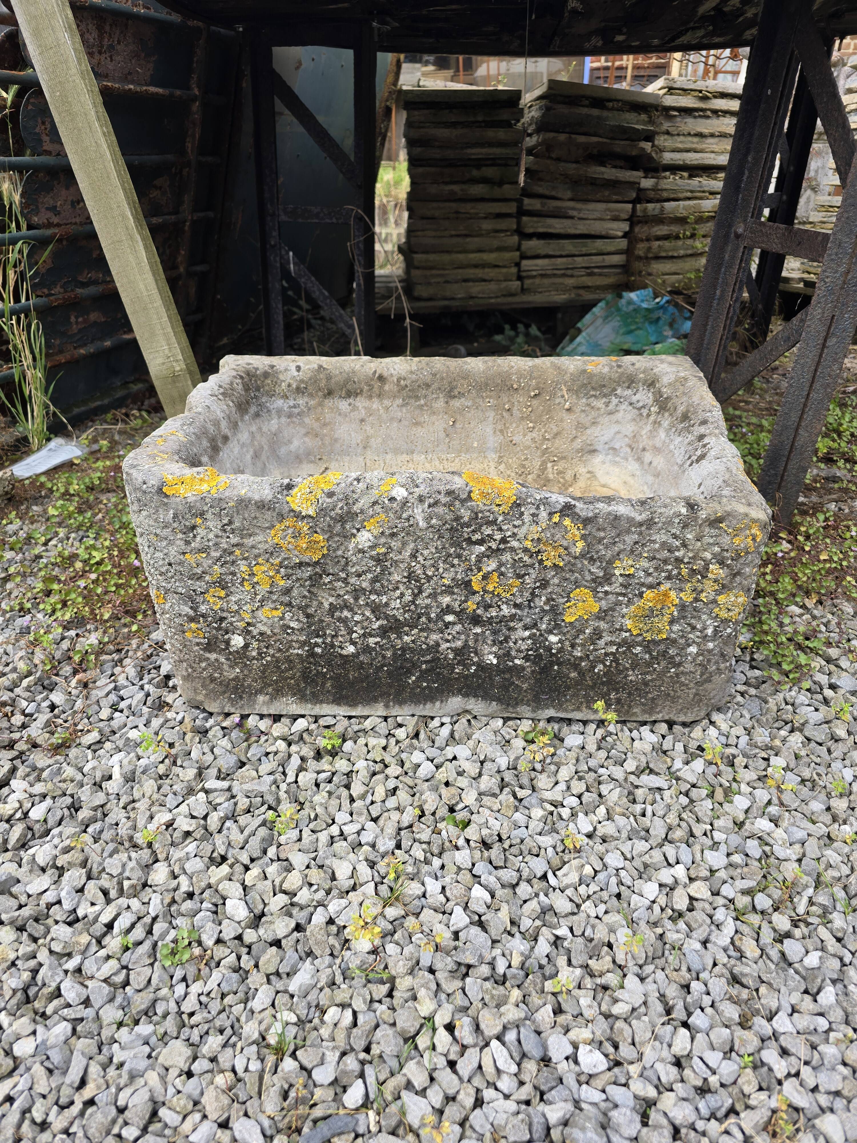 19th century blue stone trough