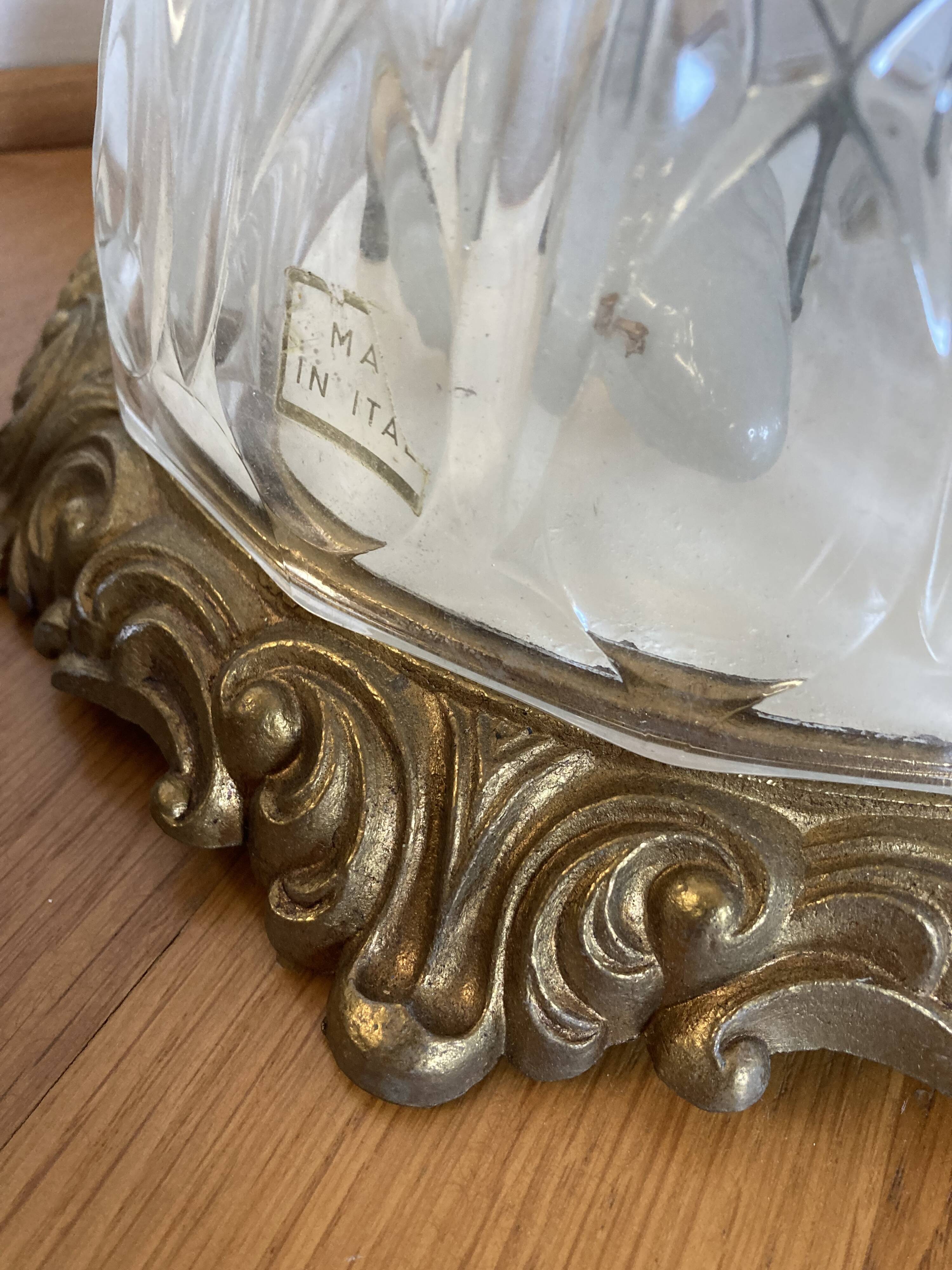 Pair of Italian ceiling lights, 50s-60s