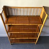 Bamboo folding shelf