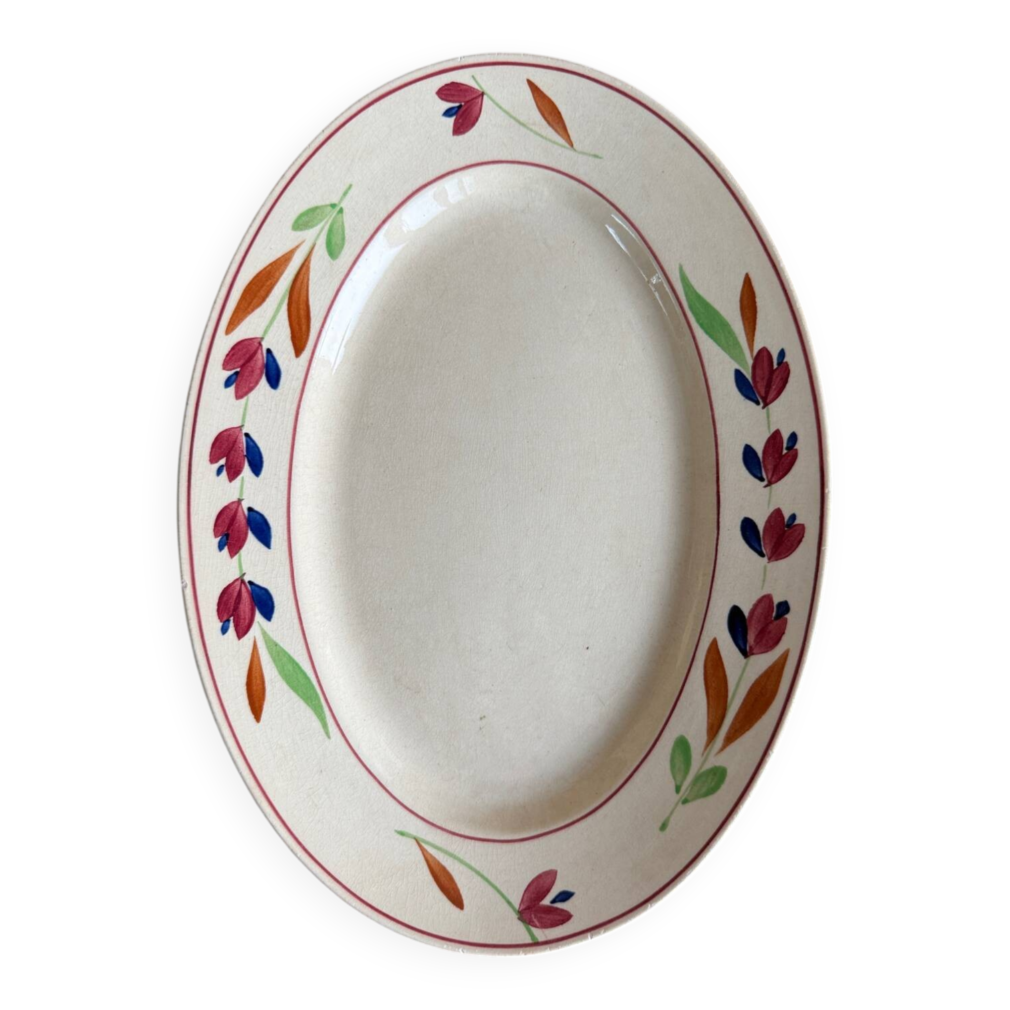 Gien Jeannine ironstone oval dish