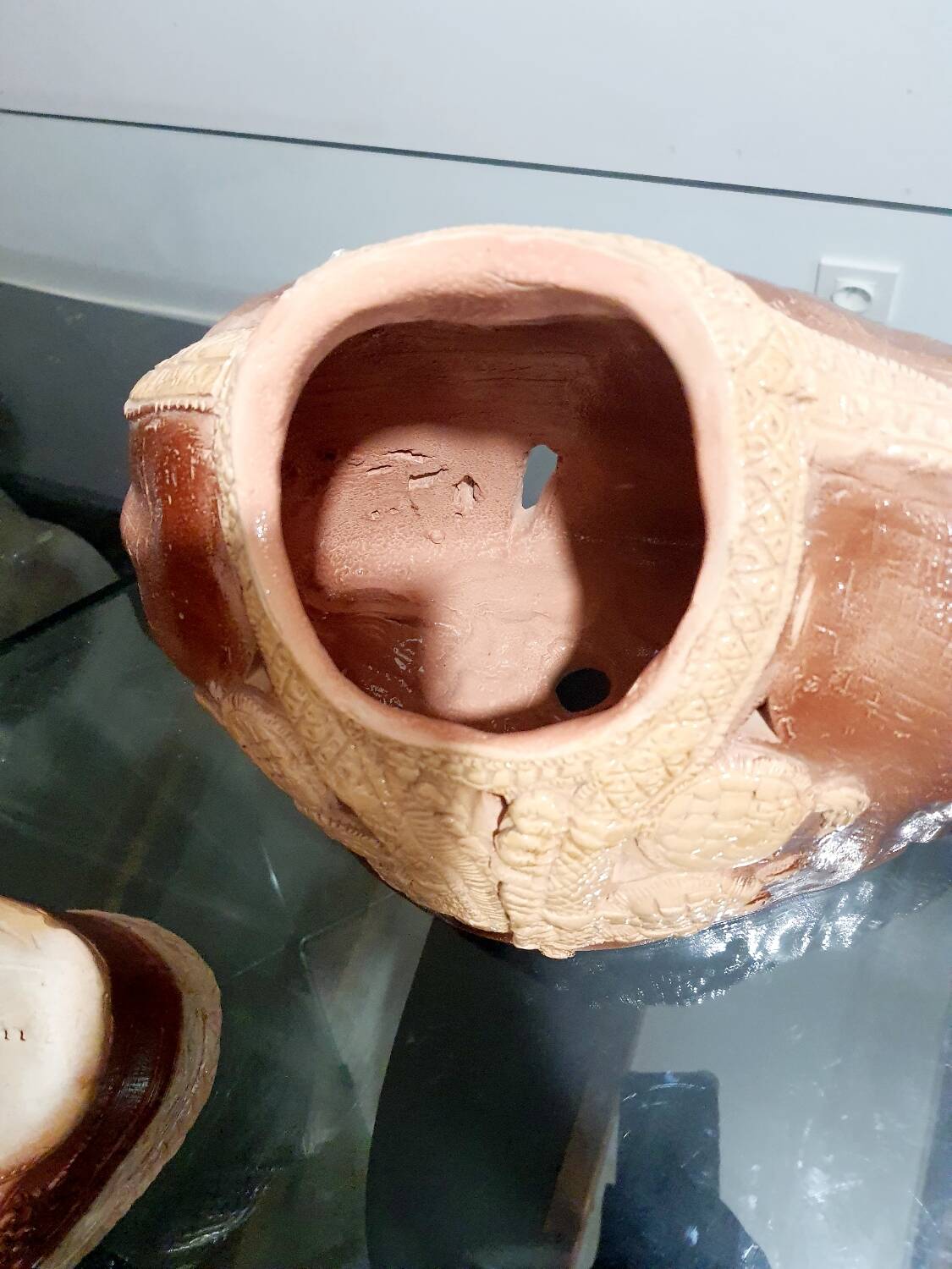 Set of 2 oriental ceramic pots