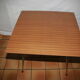 Table formica chrome foot low square