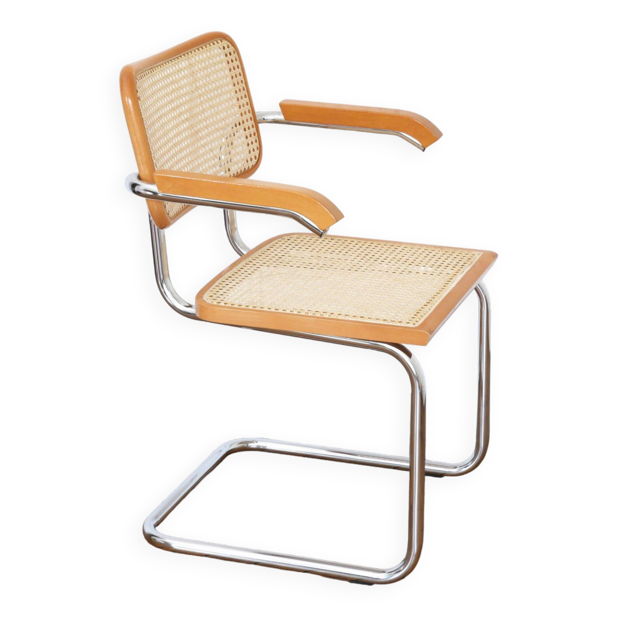 Cesca B64 Breuer armchair Made in Italy - Seat cane redone