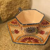Cup and its vintage saucer Henriot Quimper