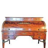 Empire Cylinder Desk Return from Egypt Mahogany and Gilt Bronze
