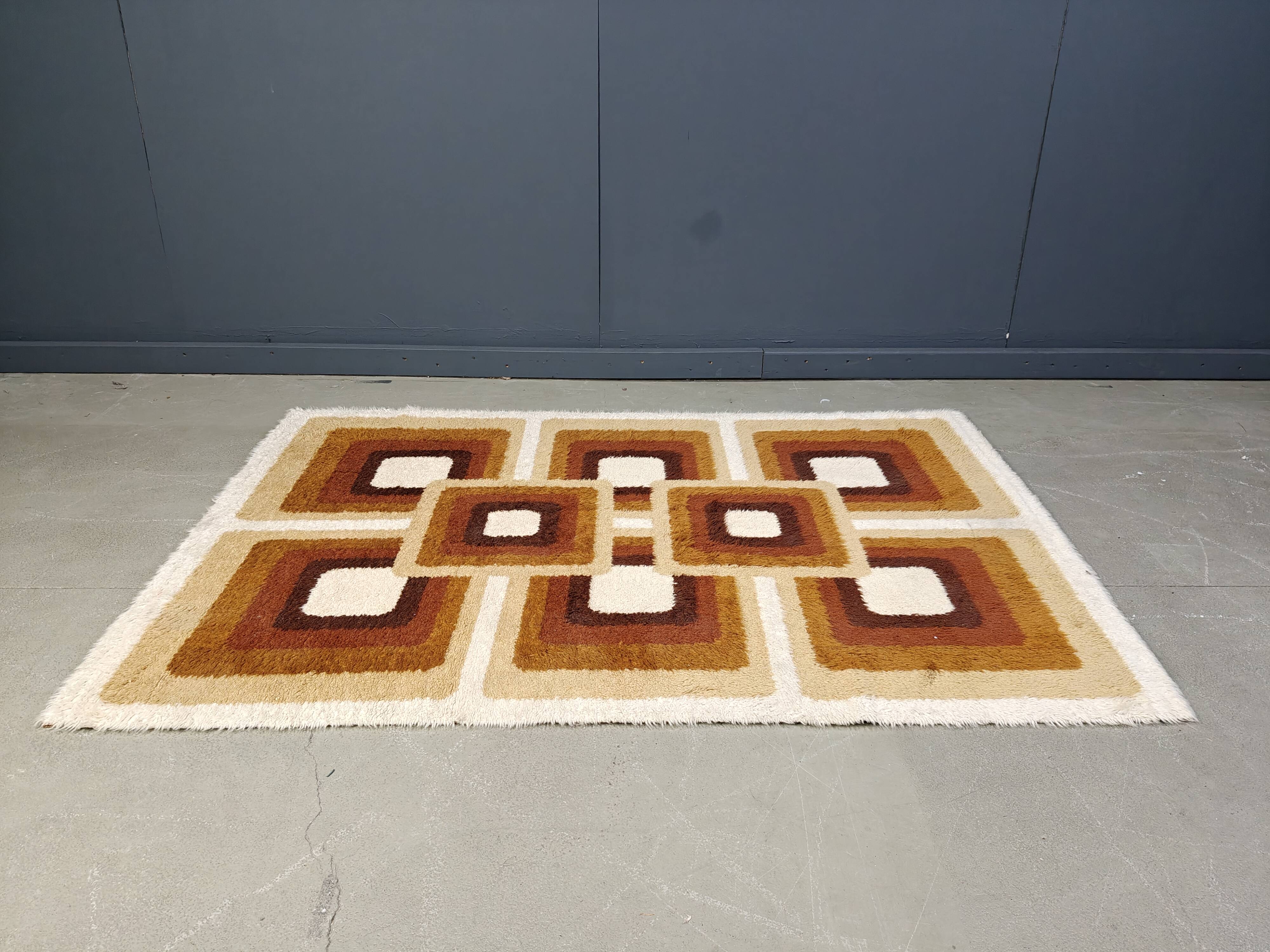 Modernist Belgian Rug, 1970s