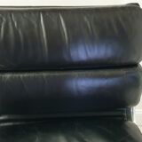 Fauteuil en cuir Softpad design Eames pour Herman Miller, années 70