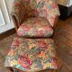 Toad armchair and footrest 1960