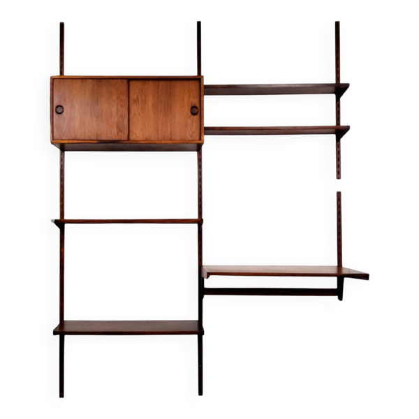 Étagère bureau modulable scandinave en bois - Design Kai Kristiansen