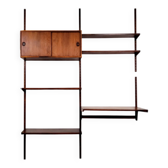 Scandinavian modular wooden office shelf - Design Kai Kristiansen