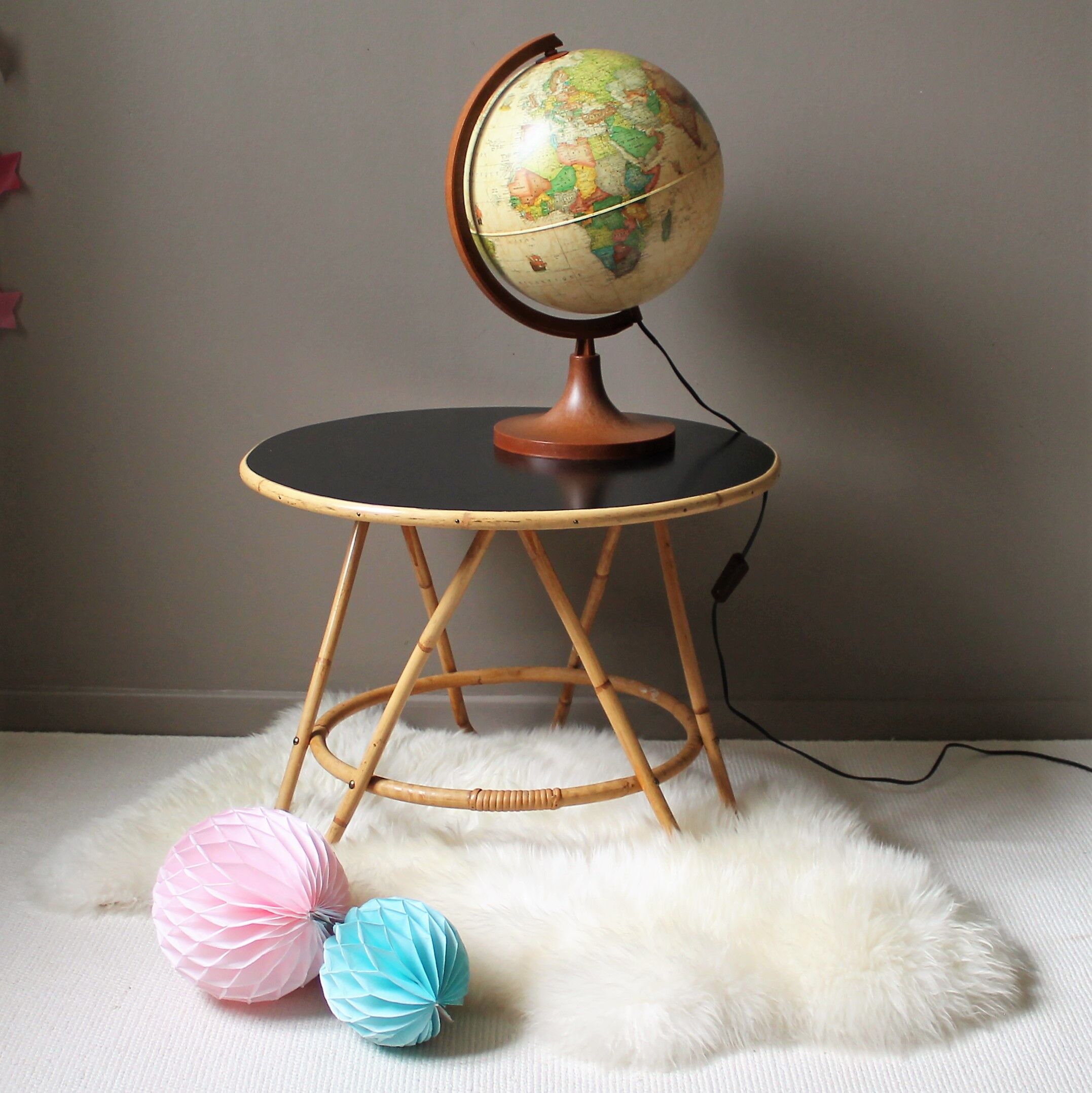 Vintage world map 'Nova Rico'