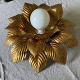 Ceiling lamp or golden flower sconce