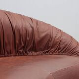 Pangolin leather sofa and armchair by Egg Designs