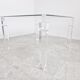 Table basse vintage en lucite, années 1990