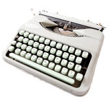 Hermes Baby Rocket green lime typewriter revised new ribbon