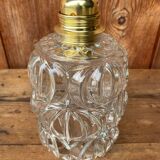 Vintage structured glass pendant globe.