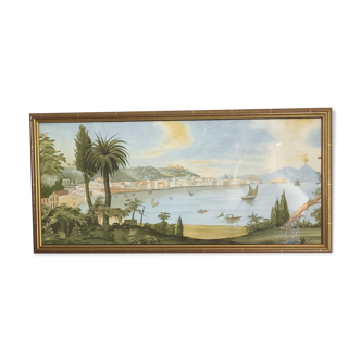 Gouache Neapolitan school 19th