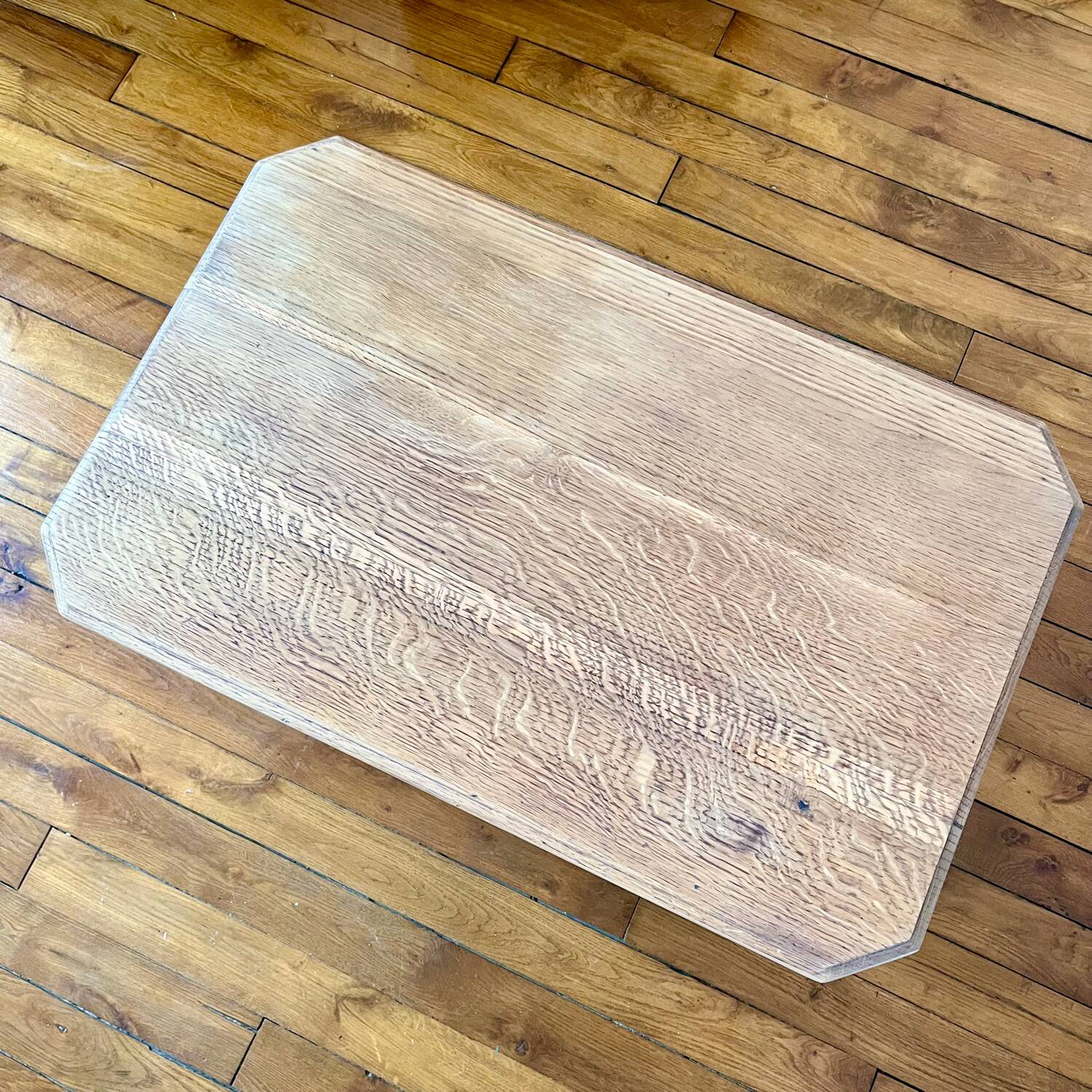 Art Deco oak coffee table