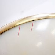 Tripod gueridon in wrought iron with brass decorations and alabaster top - 1950s