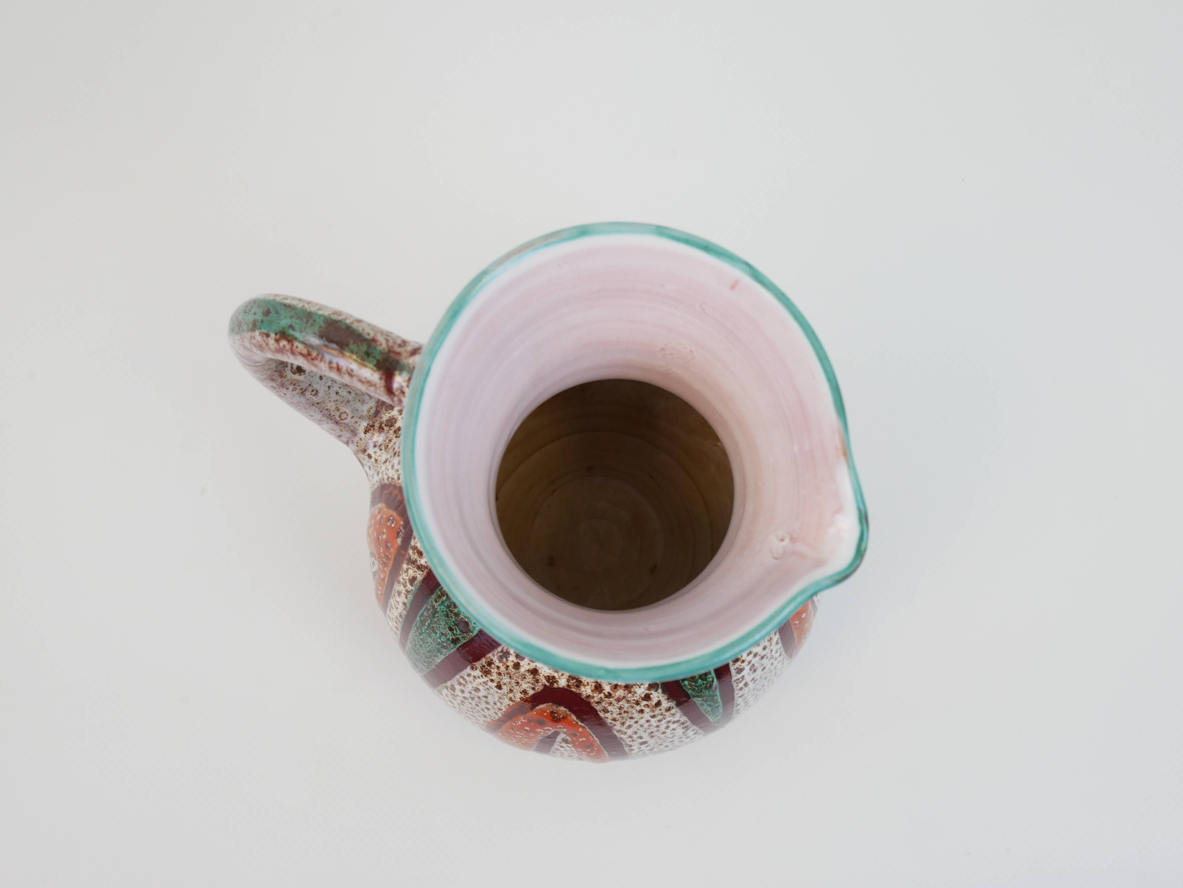 Vallauris ceramic pitcher by Daniel Etienne