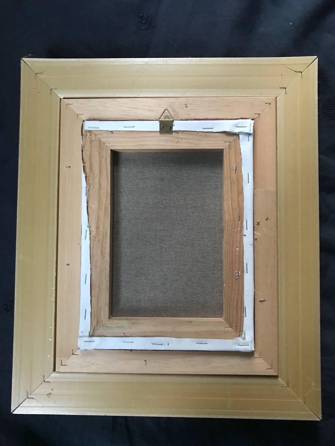 Framed canvas painting