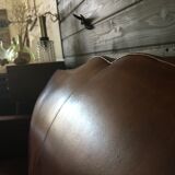 Leather club sofa 30s