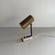 Lampe de bureau minimaliste à tête en laiton et base en marbre, années 1960, Allemagne