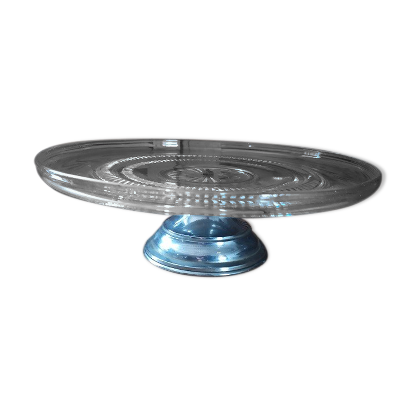 Glass and metal cake case Decoration