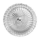 Round ceiling light in chiseled glass