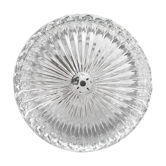 Plafonnier rond en verre ciselé