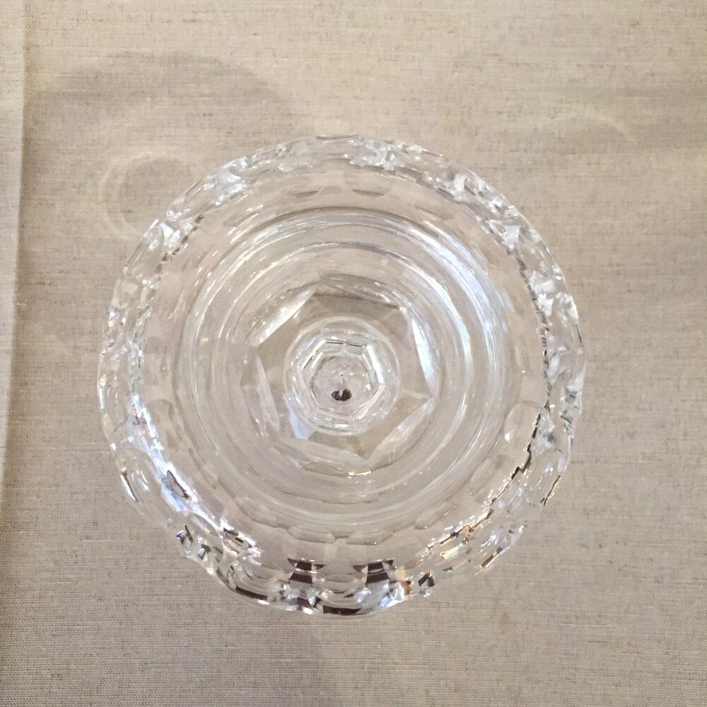 FIG TREE OR SMALL EMPTY PALM-SHAPED GLASS POCKET