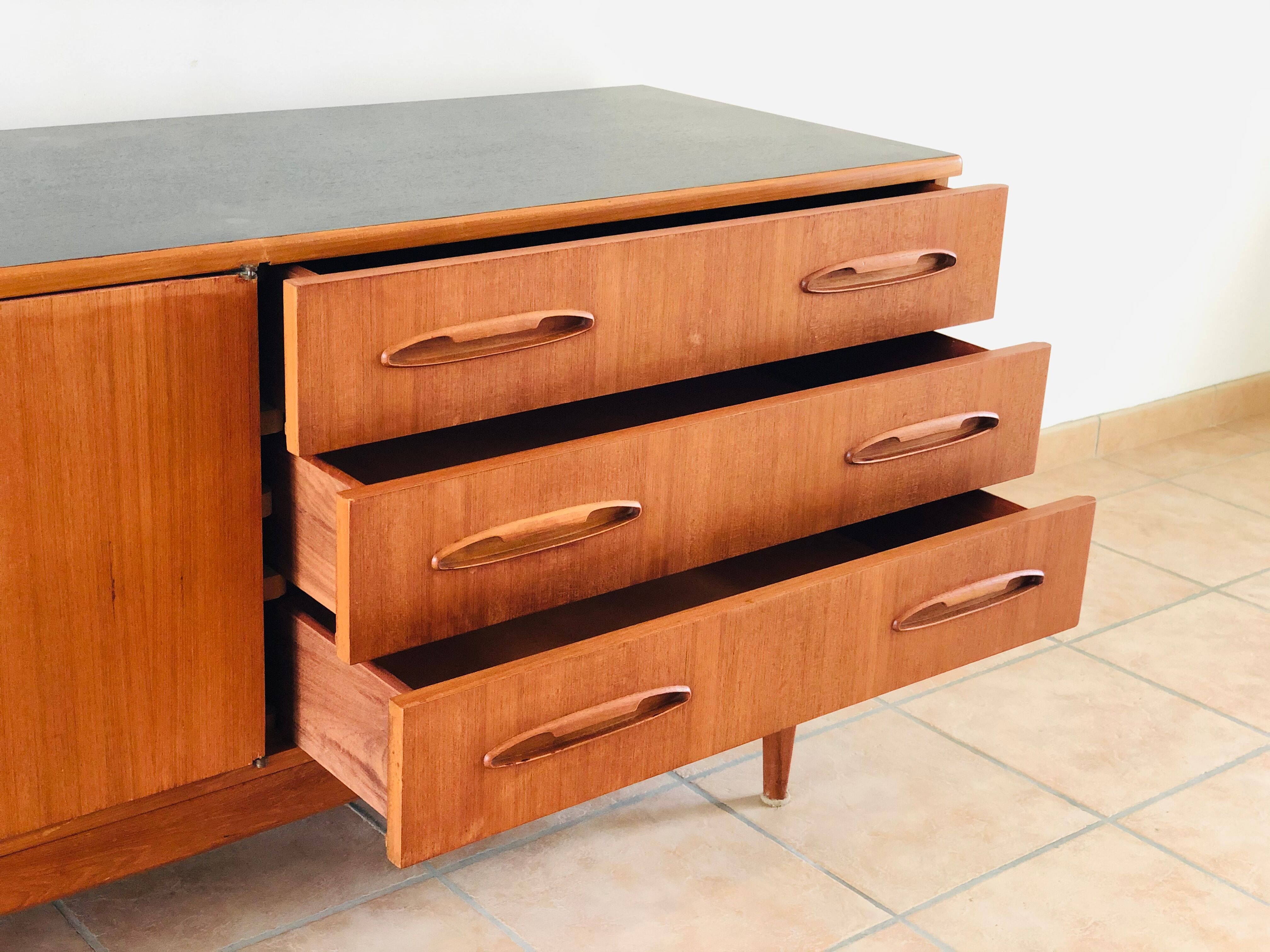 Scandinavian teak line buffet