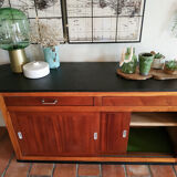 Old craft counter sliding doors