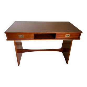 Gautier desk 2 drawers 2 wooden niches 1970
