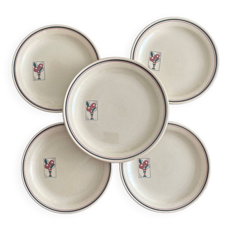 service assiettes 1920 Charbonnier Salins