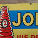 Old plate "Joker Fruit Juice" 40x70cm 1960