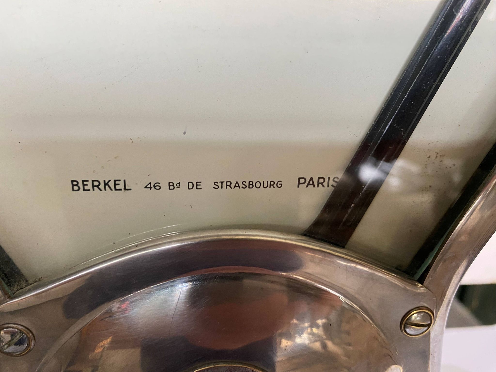 Old Berkel vintage industrial market gardener stainless steel commercial scale 1970