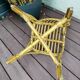 Vintage rattan children's armchair