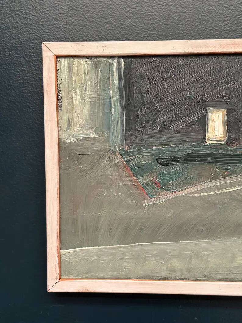 Original Swedish Oil on Hardboard – “Still Life” by Robert Svensson (1963–2016) – Signed – Vintage & Framed – 32.5 × 28.5 cm