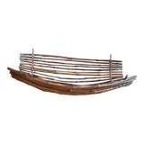 Corbeille à fruits en rotin en forme de bateau
