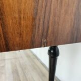 Mid-century 1960s mahogany sideboard with glass top