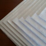 9 cotton napkins damask with flowers 48 x 48 cm