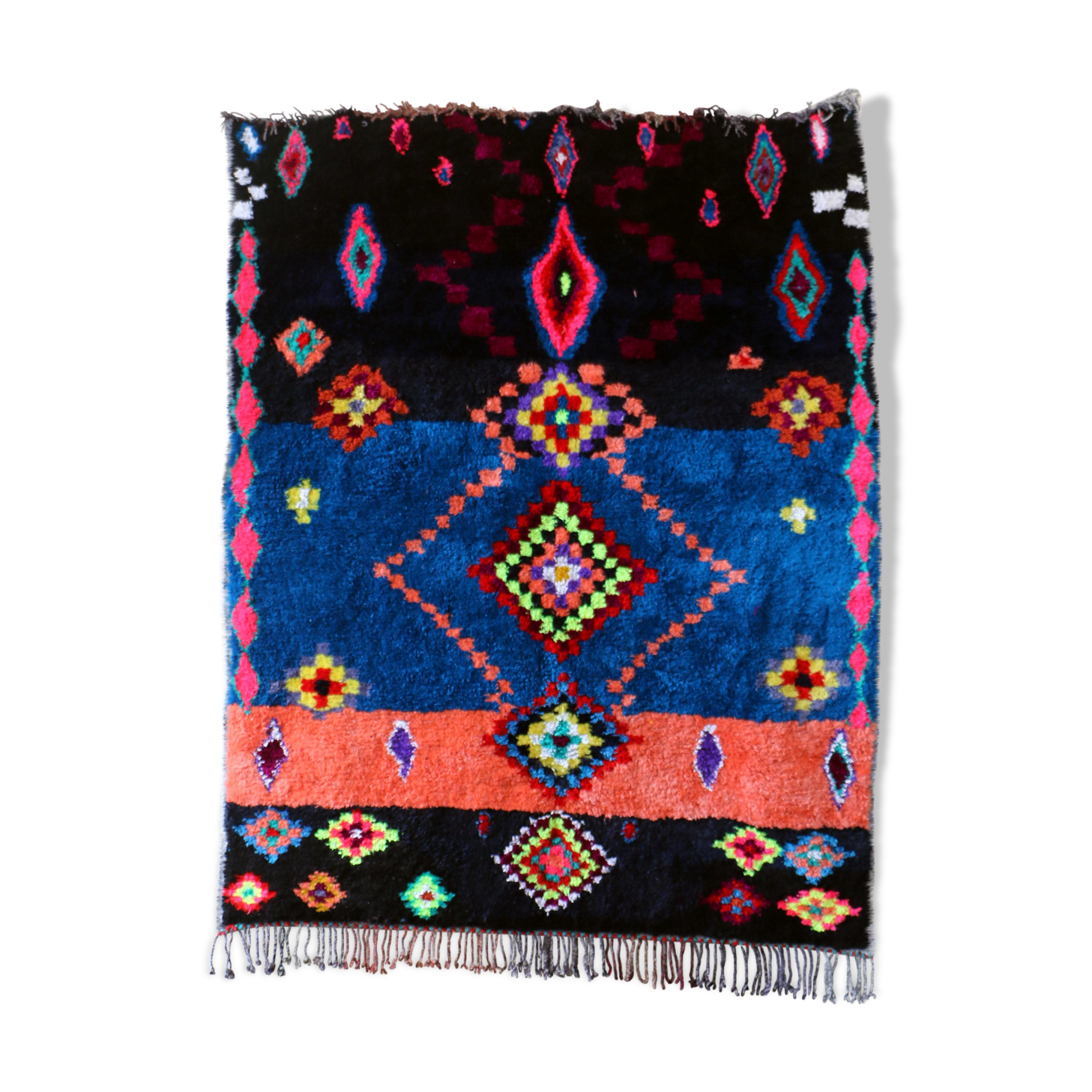 Boujaad style rug set vintage design, name: Life Back 170 cm / 210 cm.