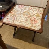 Antique fire screen convertible table