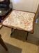 Antique fire screen convertible table