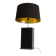 Black lacquered wooden table lamp designed by Roger Vanhevel, 1970s.