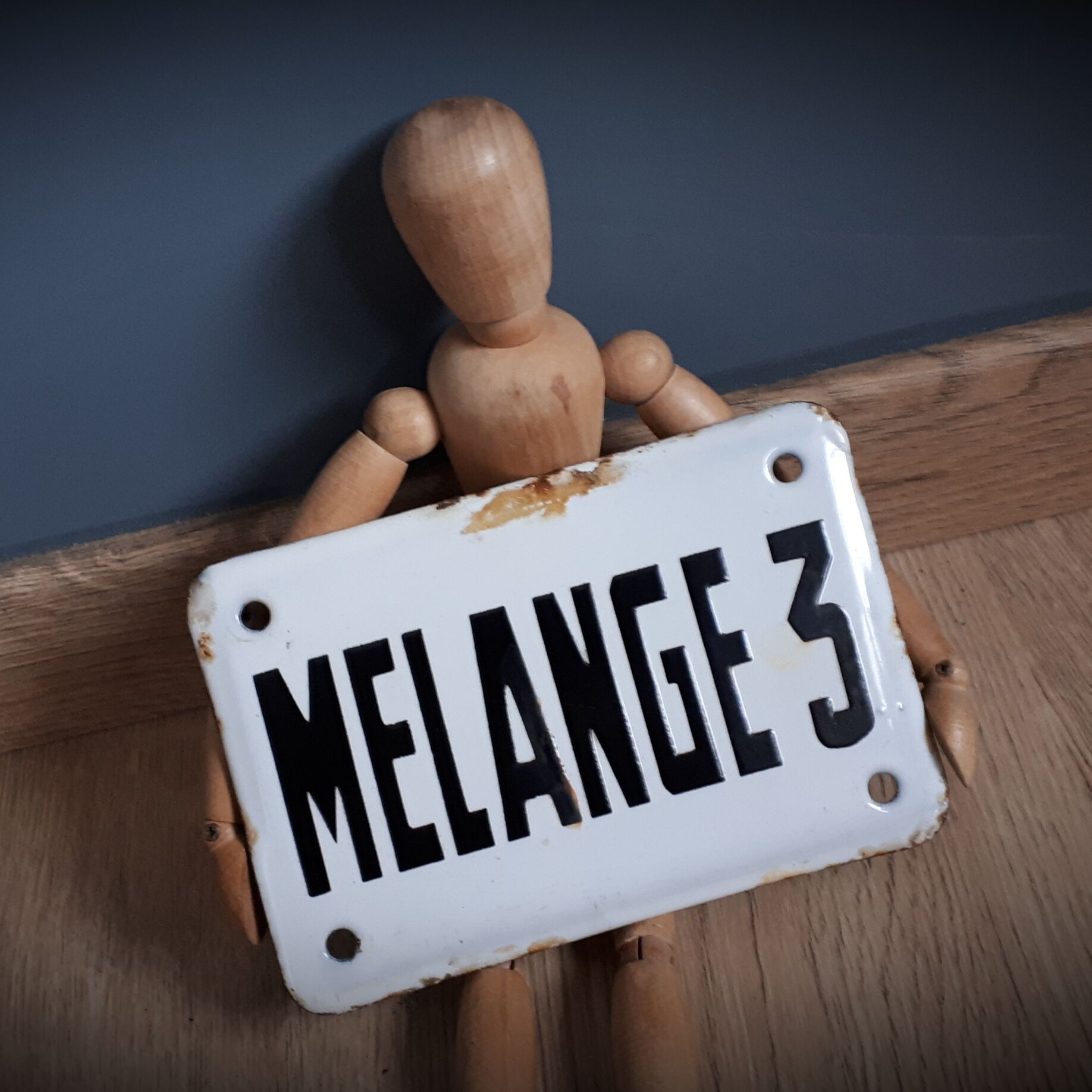 Authentic enameled plate mix 3