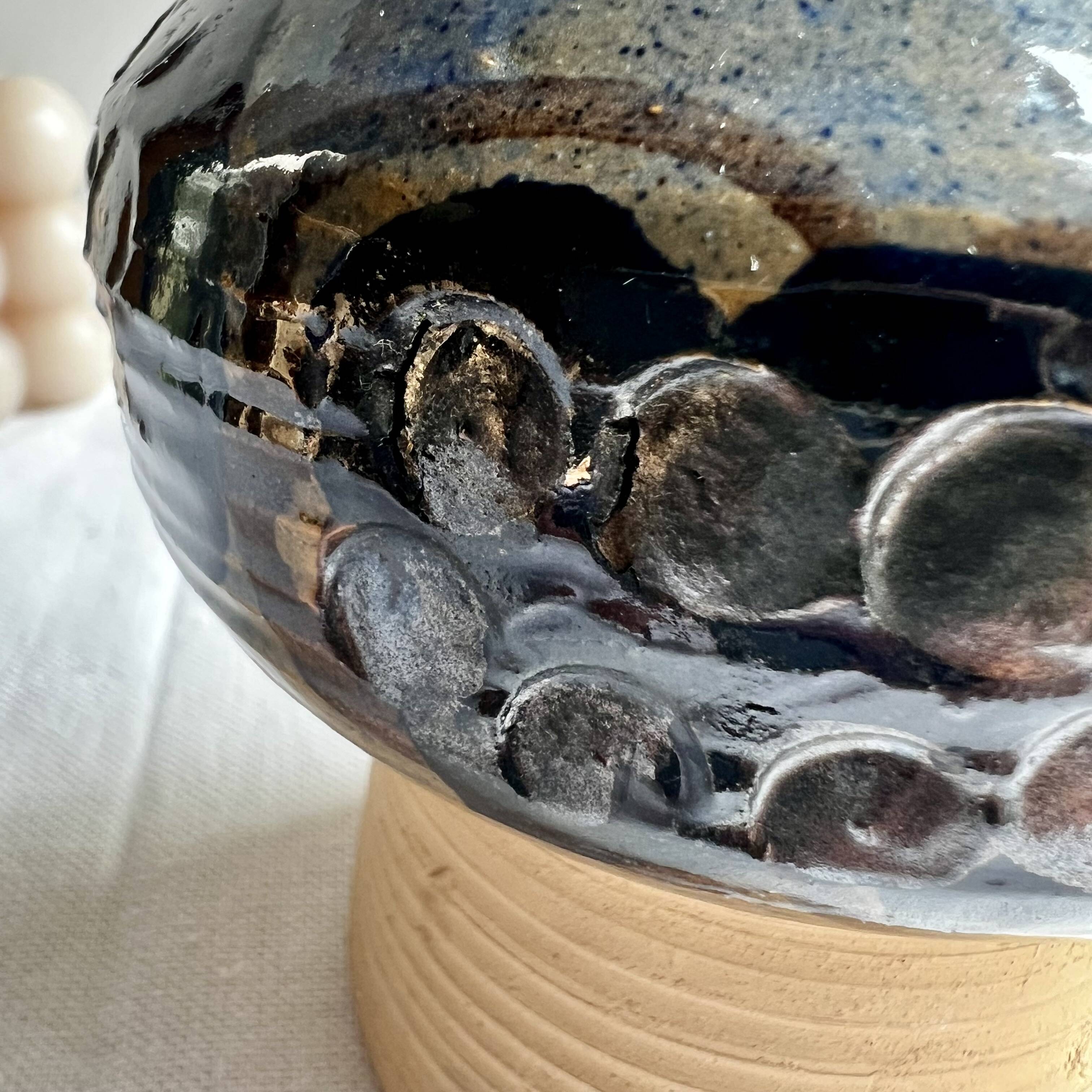 Sculpture Bird Hanne Stentoj - Vintage Danish Studio Ceramic