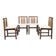 Set of Four Danish Teak Dining Chairs, Scandinavia, 1960s