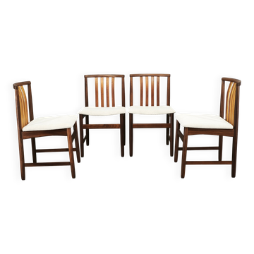 Set of Four Danish Teak Dining Chairs, Scandinavia, 1960s